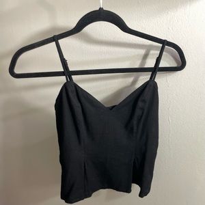 Linen blend Babydoll cami